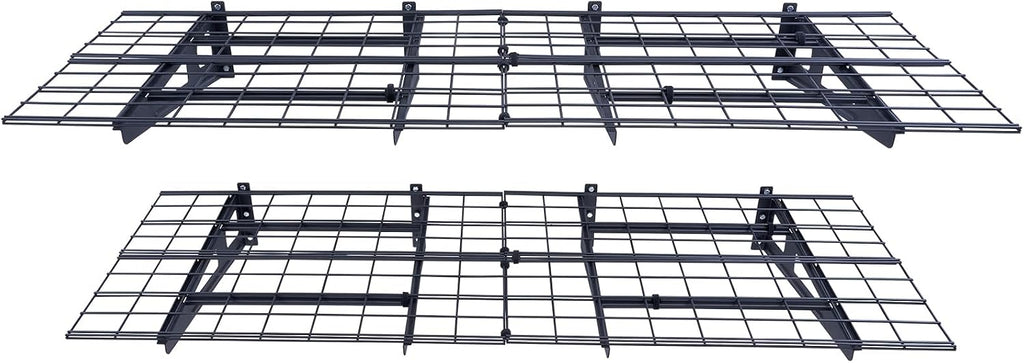 VEVOR 2 x 6 ft Garage Shelving Wall Mounted, 2 Pack Heavy Duty Wall Shelves 1000lbs Capacity, Garage Storage Rack Floating Shelves for Shop, Shed, Storage