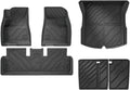 Floor Mats Compatible with Tesla Model 3 2024 Highland All Weather Cargo Liner Floor Mats Frunk Trunk Mats Backseat Protector Pad(6pcs Set)
