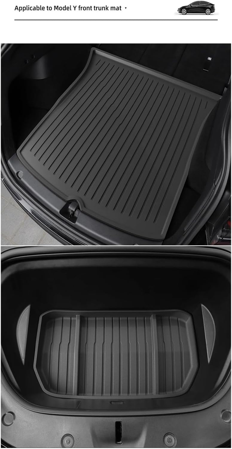 Floor Mats | Compatible with Tesla Model 3 2021 2022 2023 Car Floor Mats Cargo Liner Trunk Pad 3D TPE Waterproof Protective Black(M3 LHD 4PCS)