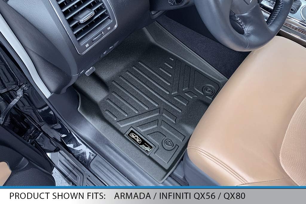 MAXLINER Floor Mats 3 Row Liner Set for 2011-2013 Infiniti QX56
