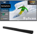 SYLVOX Bundle: 65' 120Hz Waterproof Outdoor TV (2025 Gaming Series) & S2 Soundbar