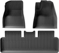 Compatible with Tesla Model 3 2021 2022 2023 Car Floor Mats Cargo Liner Trunk Pad 3D TPE Waterproof Protective Black(M3 RHD 3PCS)