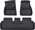 Compatible with Tesla Model 3 2023-2021 All-Weather XPE Floor Mats, LHD 3D Durable Waterproof Non-Slip Cargo Liners Trunk Mat Protection(3PCS LHD Floor Mats)