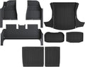TPE Floor Mat with Door Sill Protector for Tesla Model 3 Highland Trunk Mats Cargo Liner for 2025 2024 Accessories(SNFM-8PCS)