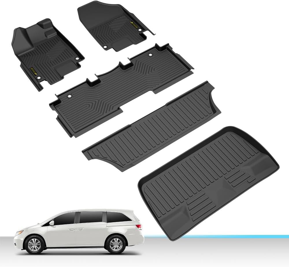 ALLGOOD TPE Floor Mats Fit Honda Odyssey 2018-2025 Mini Passenger Van Cargo Liners All Weather Protection alfombrillas para carro 5PCS