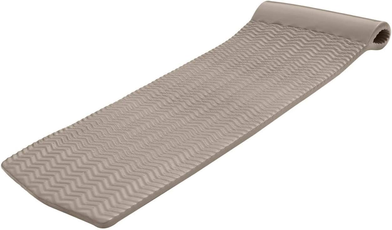 TRC Recreation 2-Pack Serenity 1.5' Thick Foam Pool Float Lounger, Bronze w/Headrest for Lounging & Sunbathing in Swimming Pools, Beaches & Lakes, 70' x 26'