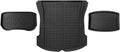 Compatible with Tesla Model 3 Highland 2024 XPE Floor Mats, All Weather 3D WP Scratch Resistant Trunk Mat Cargo Liner Backrest Mats(3PCS Trunk Mats)