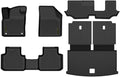 ALLGOOD TPE All Weather Car Floor Mats Fit VW Atlas 7 Passenger 2018-2026 5PCS 1st & 2nd & 3rd Row Floor Liners for Car Black