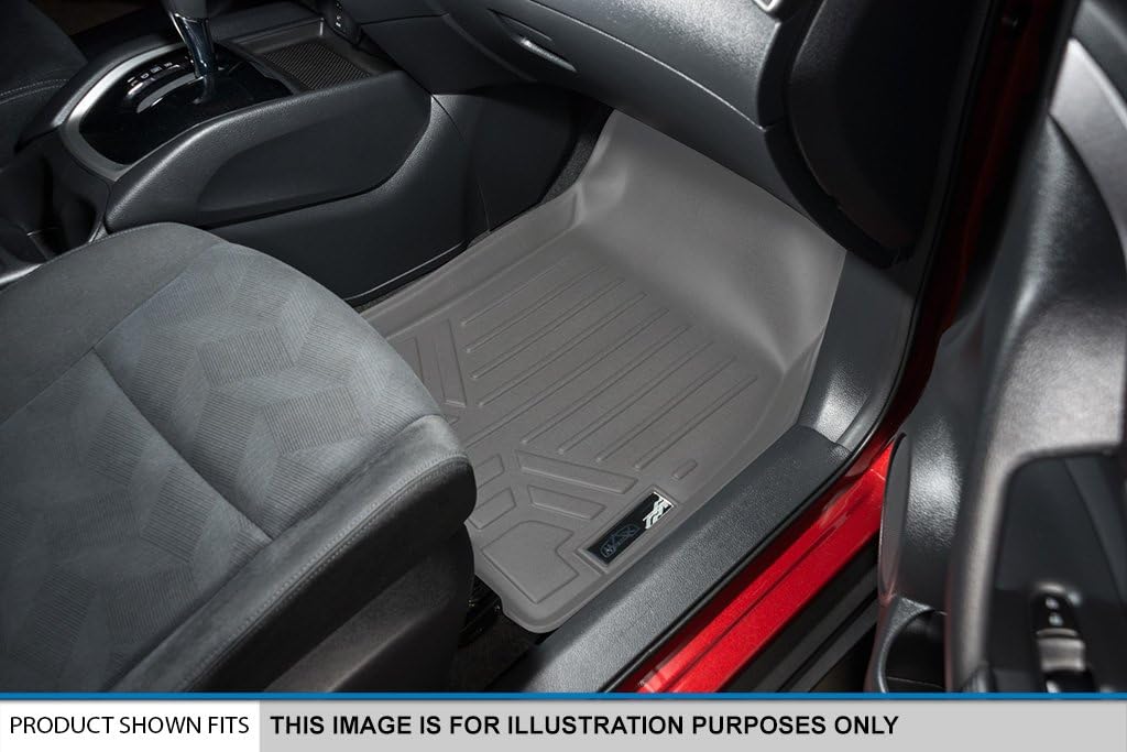 SMARTLINER Custom Fit Floor Mats 1st Row Liner Set for 2007-2011 Honda CR-V