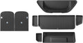 Compatible for Tesla Model X 2023 2024 TPE 3D Car Floor Mats Cargo Liner Trunk Pad Waterproof Protective Left Rudder(New 67MODELX4PCS)