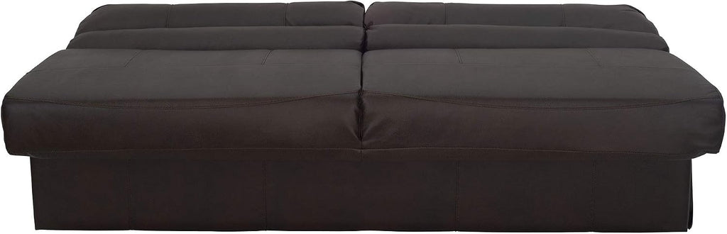 RecPro Charles RV Jackknife Sofa | Love Seat | Sleeper Sofa | Length Options 62', 68', 72' (72 Inch, Chestnut)