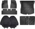 TPE Floor Mats for Tesla Model 3 2024 Highland All Weather Cargo Liner Frunk Trunk Backseat Protector Pad(8pcs Set)