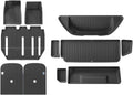 Compatible for Tesla Model X 2023 2024 TPE 3D Car Floor Mats Cargo Liner Trunk Pad Waterproof Protective Left Rudder(New 7MODELX5PCS)