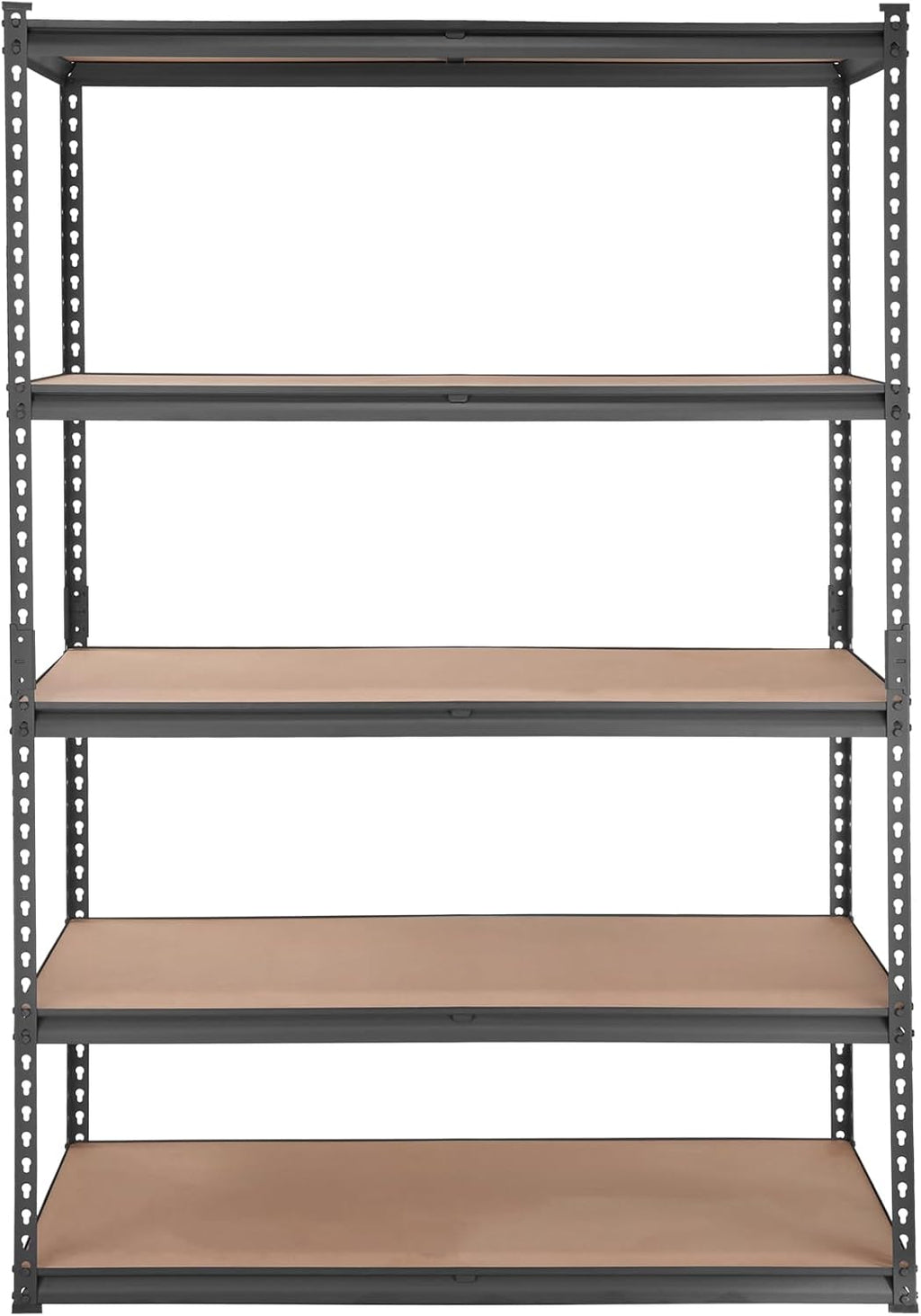 VEVOR Storage Shelving Unit, 5-Tier Adjustable Storage Shelves, 48' L x 24' W x 72' H Heavy Duty Garage Storage Shelves, Metal Shelves for Kitchen Pantry Basement Bathroom Laundry