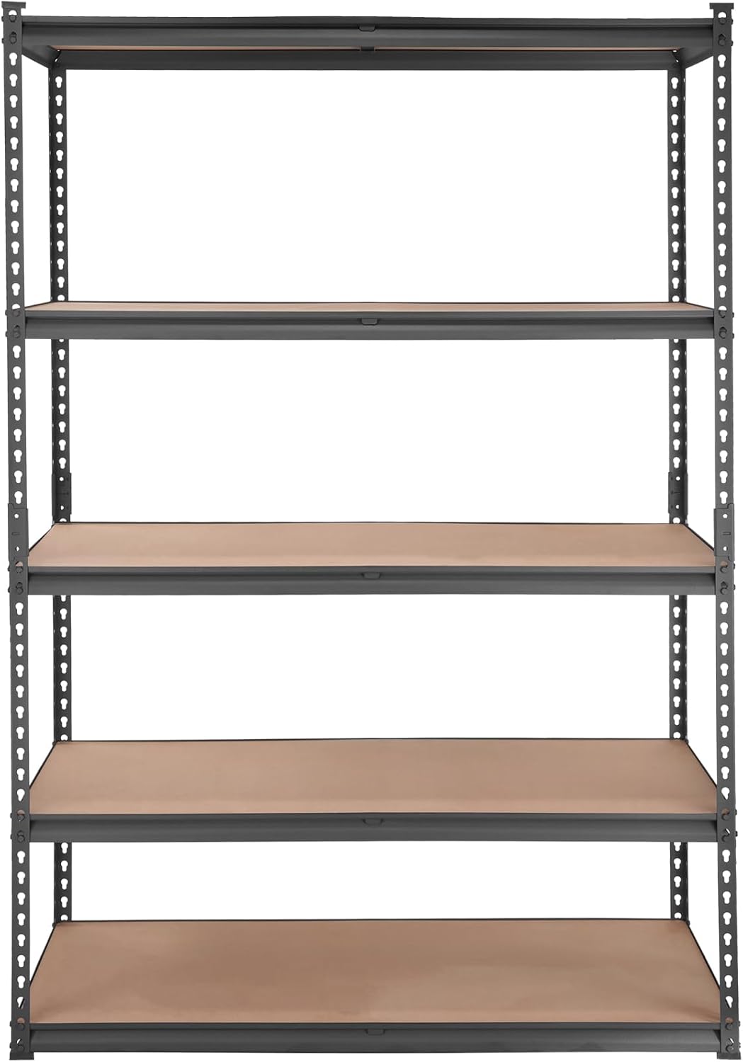 VEVOR Storage Shelving Unit, 5-Tier Adjustable Storage Shelves, 48' L x 24' W x 72' H Heavy Duty Garage Storage Shelves, Metal Shelves for Kitchen Pantry Basement Bathroom Laundry