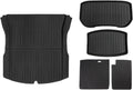 Compatible for Tesla Model 3 2024 Highland Floor Mats Cargo Liner Waterproof Anti-Slip Trunk Mat TPE Pads Left Right Rubber Accessories(Trunk 5pcs)