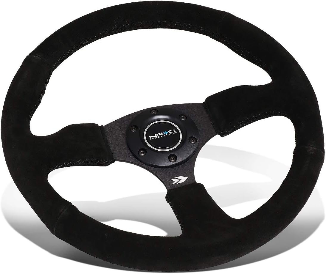 NRG REINFORCED STEERING WHEEL RST-023MB-S + USPL STICKER