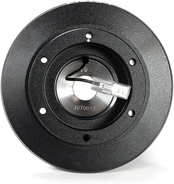 NRG Innovations NRG-SRK-191H Steering Wheel Quick Release Short Hub Adapter with Mounting Bolts, Quick Short Hub Lock 6X70 MM BOLT
