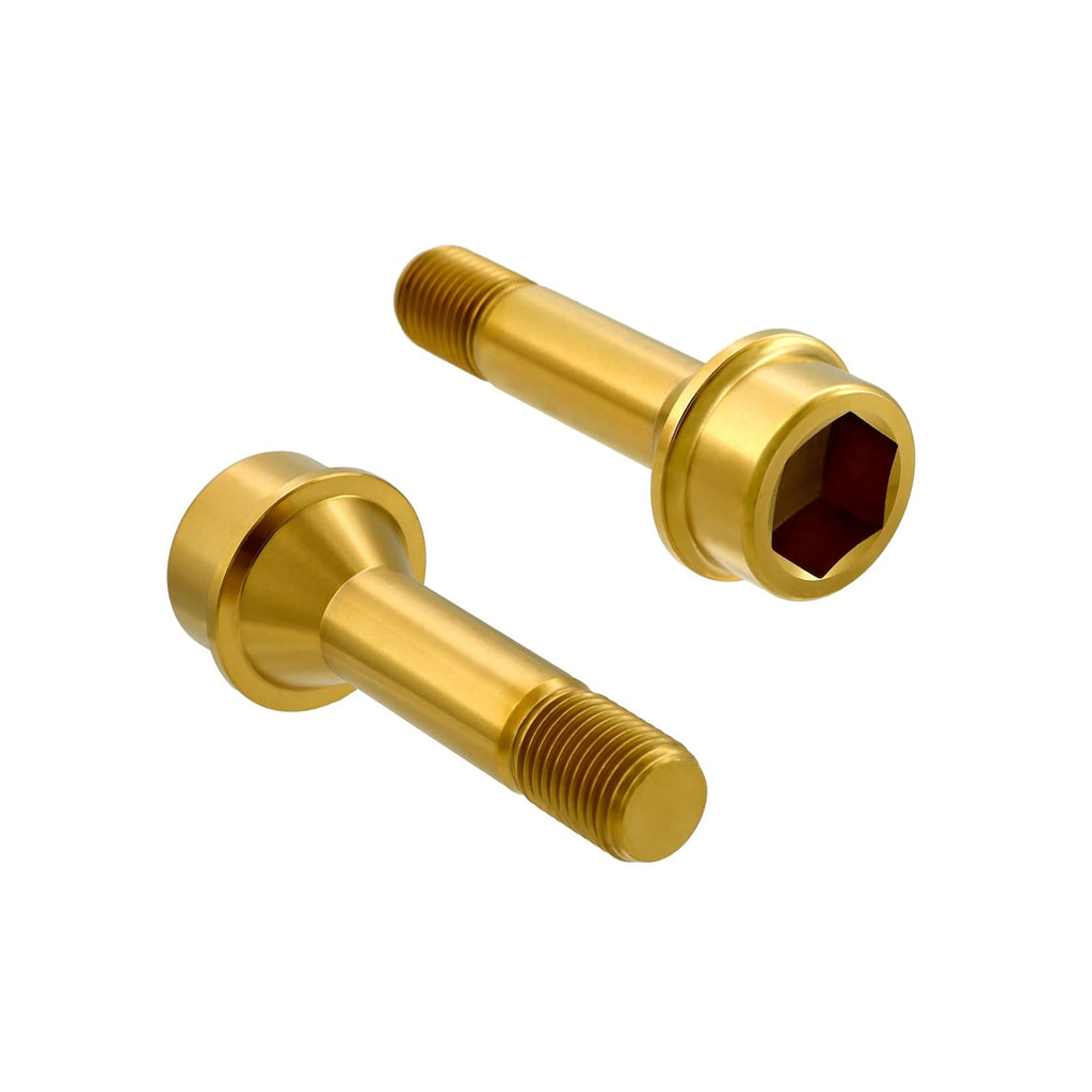 RISON Titanium Wheel Lug Bolts M14x1.5x52/67mm Lug Bolts Aerospace Grade 6AL4V Lightweight and Durability Lug Bolt Car Accessories for Ferrari Pack of 20pcs (Gold, M14X1.5X67mm)