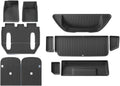 Compatible with Tesla Model X 2023 2024 TPE 3D Car Floor Mats Cargo Liner Trunk Pad Waterproof Protective Left Rudder(New 6MODELX5PCS)
