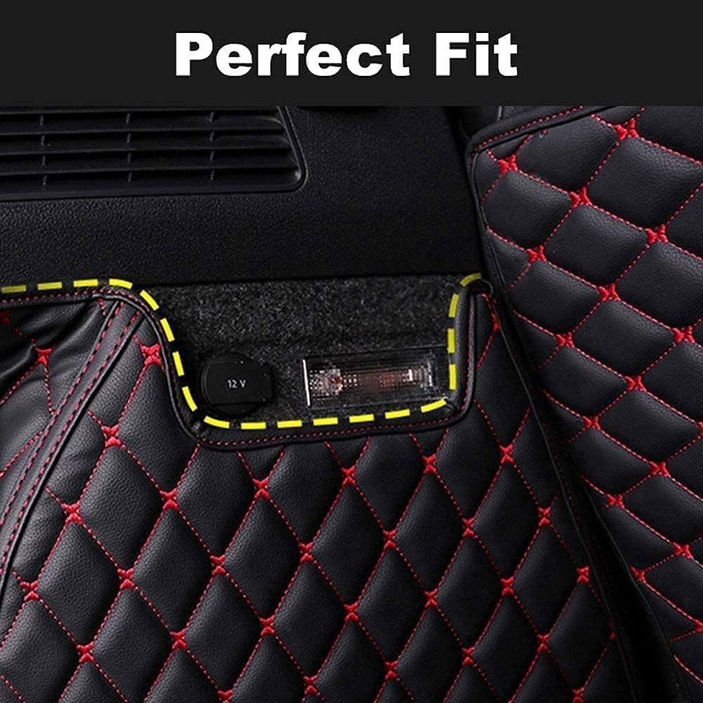 Car Leather Boot Mats for Toyota RAV-4 2013-2020 2021, Custom Full Coverage Cargo Liner Boot Carpets Tray Protector Pad Anti Scratch,D