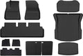 for Tesla Model 3 2024 Highland Floor Mats Cargo Liner Waterproof Anti-Slip Trunk Mat TPE Pads Accessories(11PCS Full Set,Right Hand Drive)