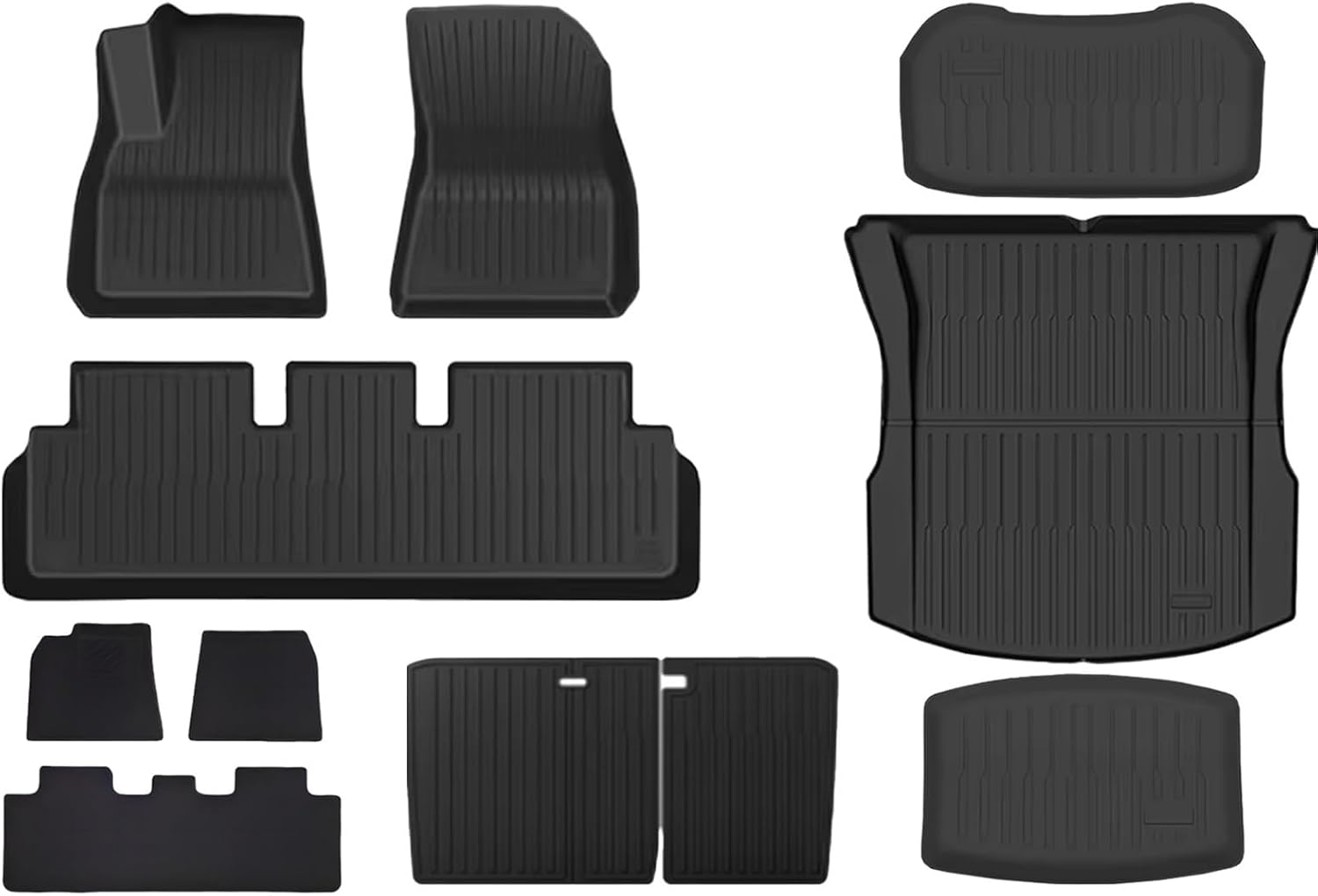for Tesla Model 3 2024 Highland Floor Mats Cargo Liner Waterproof Anti-Slip Trunk Mat TPE Pads Accessories(11PCS Full Set,Right Hand Drive)