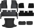 TPE Floor Mat with Door Sill Protector Compatible with Tesla Model 3 Highland Floor Trunk Mats Cargo Liner 2025 2024 Accessories(DLFM-9PCS)