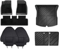 Floor Mats Compatible with Tesla Model 3 2024 Highland All Weather Cargo Liner Floor Mats Frunk Trunk Mats Backseat Protector Pad(11pcs Set)