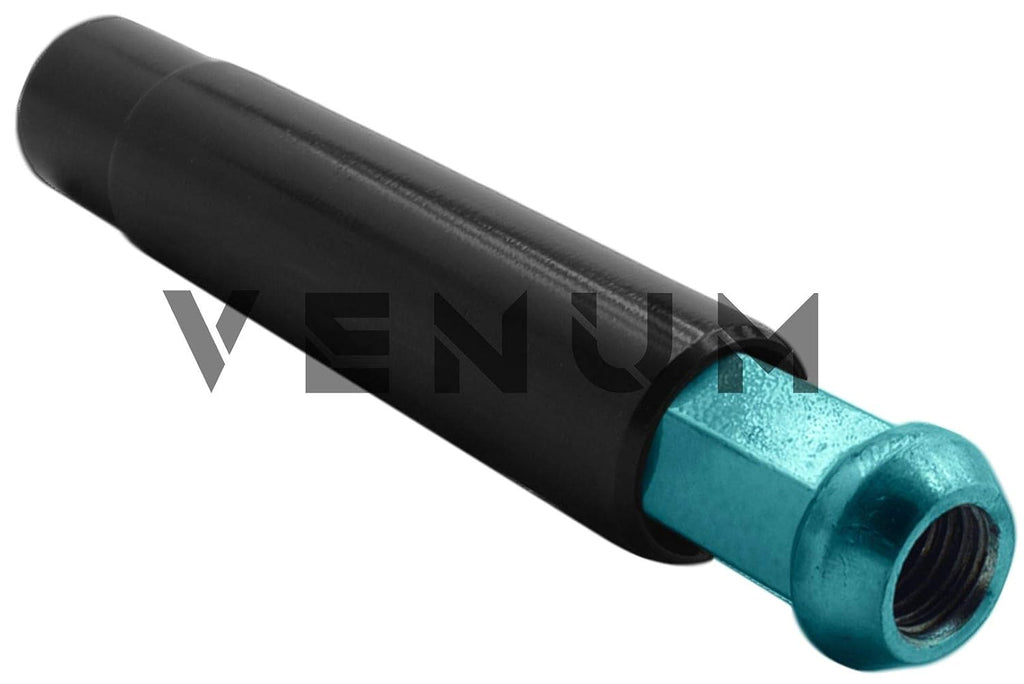 24 Pc Powder Coated Candy Teal Spike Lug Nuts | M14x1.5 | 4.5 inch Tall | 1 Piece Construction | Works/Compatible with 2015-2020 F-150 6x135 MM Bolt Pattern