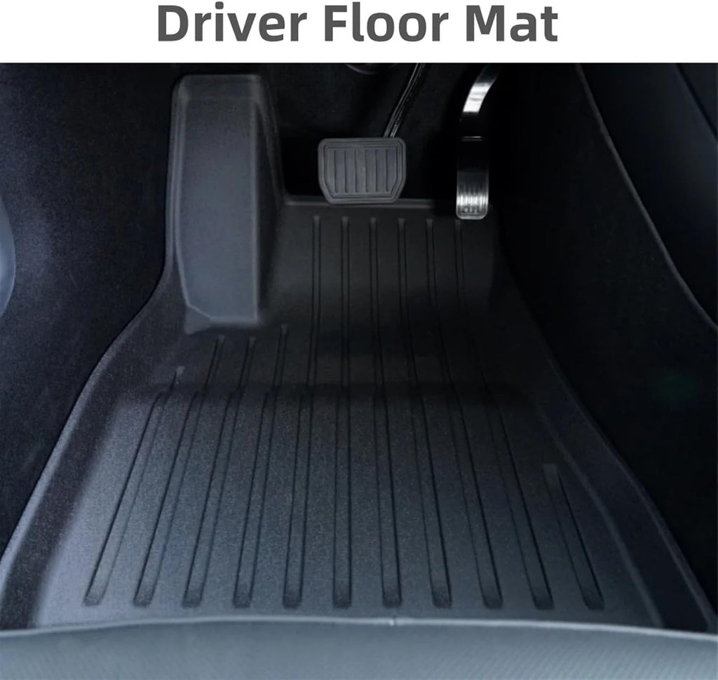 Compatible with Tesla Model 3 Highland 2024 TPE Floor Mats,RHD LHD Floor Mats All Weather Waterproof Non-Slip Cargo Liner Accessories(RHD 3PCS HX3)