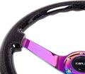 NRG RST-036BSB-MC Reinforced Steering Wheel - Classic Black Sparkled Wood Grain Wheel