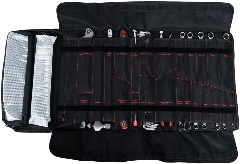 BOXO USA UTV Tool Roll - Ultimate Tool Kit for Side by Side, Polaris RZR, CanAm, UTV, Truck (Tool Roll + Dry Bag)