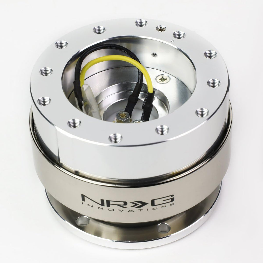Auto Dynasty NRG-SRK-200SSL Steering Wheel Quick Release Adapter Kit Gen 2.0, Aluminum, Silver