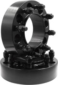 Wheel Accessories Parts 2 Pcs Steel Hub Centric Wheel Spacers 8 on 6.50 8x6.50 2.00 Inch Thick 121.3mm Hub 9/16' Thread Stud Fits Ram 2500 3500 Front Wheels Only