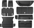 for Tesla Model X 2023 2024 TPE 3D Car Floor Mats Cargo Liner Trunk Pad Waterproof Protective Left Rudder(New 5MODELX6PCS)