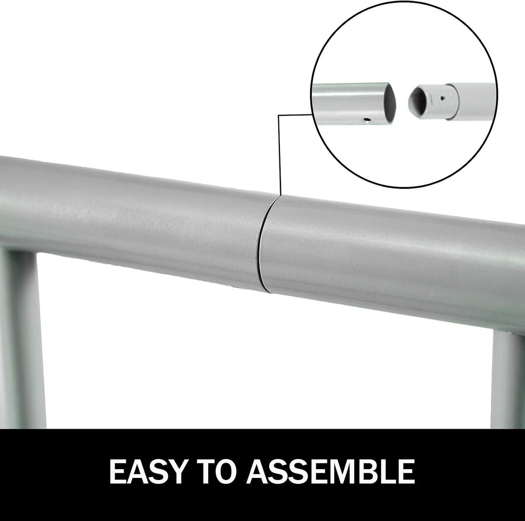 BestEquip 111' Length Floor Bike Rack, 9 Holders All-Steel Grid Bike Rack, Single-Side Storage Stand for Garages Streets Yards