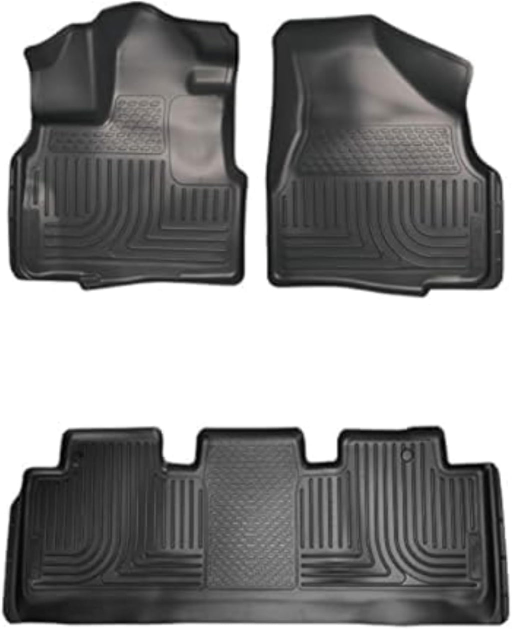 Husky Liners Weatherbeater Floor Mats | Fits 2011-2017 Honda Odyssey | Front & 2nd Row, 3-pc. Black