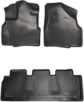 Husky Liners Weatherbeater Floor Mats | Fits 2011-2017 Honda Odyssey | Front & 2nd Row, 3-pc. Black