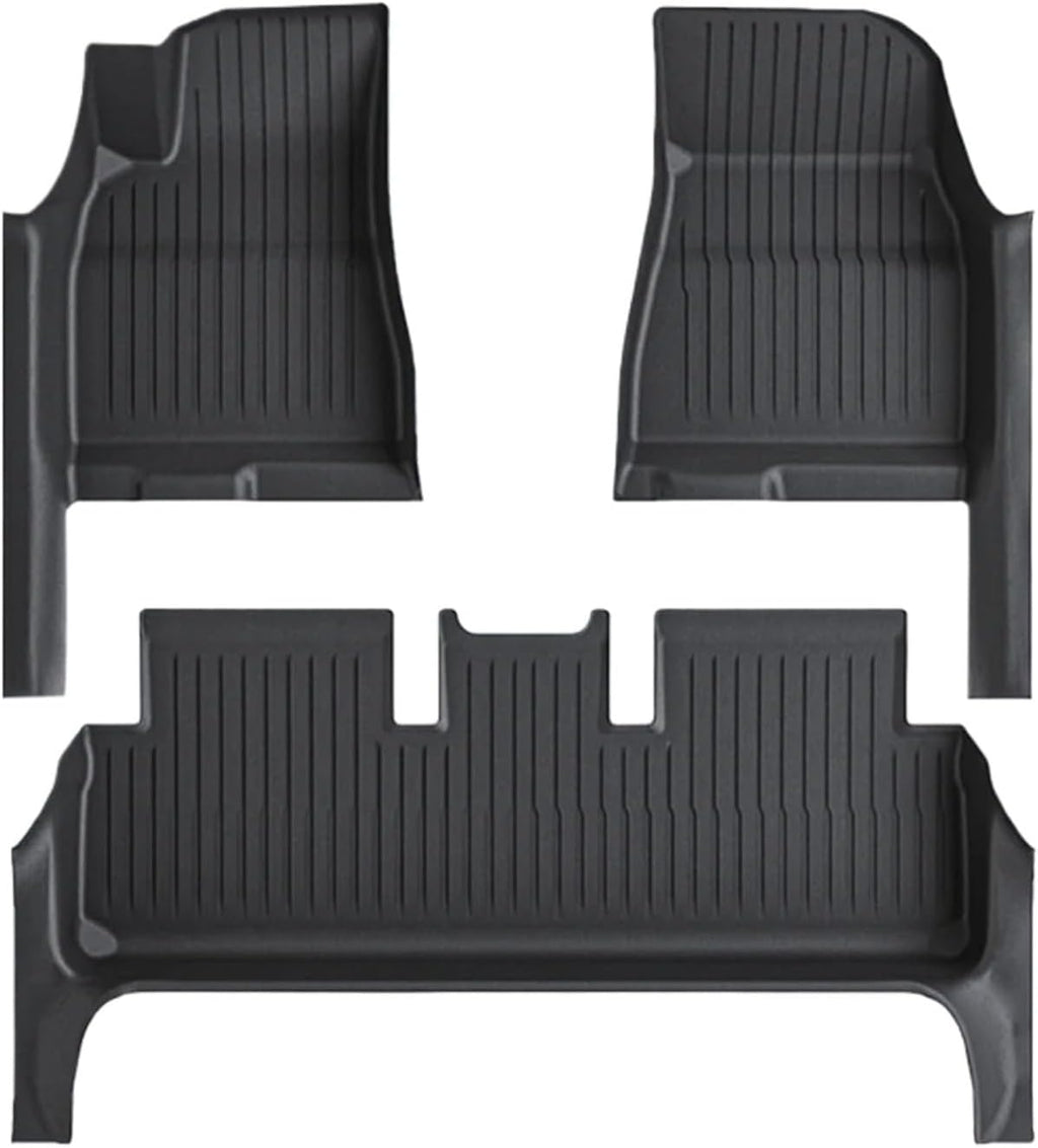 TPE Floor Mat with Door Sill Protector for Tesla Model 3 Highland Trunk Mats Cargo Liner for 2025 2024 Accessories(SNFM-3PCS)