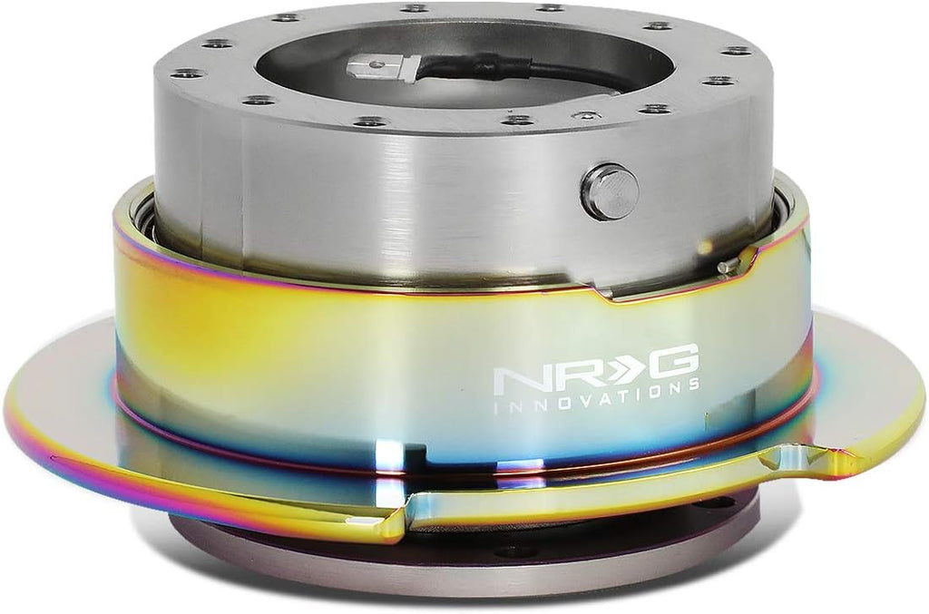 Auto Dynasty NRG Innovations SRK-250GM-MC Steering Wheel Quick Release Adapter Gen 2.5 Gun Metal Body/Neo Chrome Ring