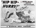 The Road Runner and Wile E. Coyote in'Hip, Hip-Hurry' Studio Lobby Card Publicity Still - Chuck Jones directed. Warner Brothers