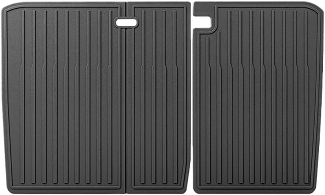 Floor Mat Compatible with Tesla Model 3+ 2024 Highland TPE Front Rear Lower Trunk Mats All Coverage Anti-Slip Cargo Liner Pads(M3 Rear Seat Mat)