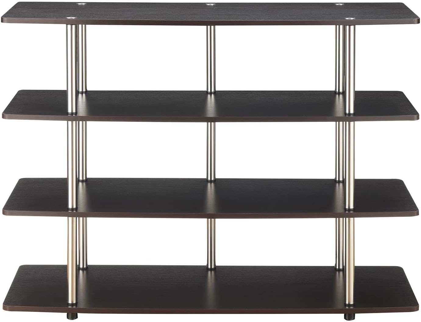 Convenience Concepts Designs2Go No Tools XL Highboy 4-Tier TV Stand 47.25' - Entertainment Center for TVs up to 55 Inches, Modern TV Console with Shelves for Living Room, Family Room, Espresso