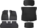Compatible with Tesla Model 3 Highland 2024 XPE Floor Mats Cargo Liners All Weather Trunk Floor Mat Waterproof Left Right Hand Drive(6PCS RHD)