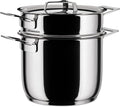 A Di Alessi,AJM306SET 'POTS & PANS', Pasta-set in 18/10 stainless steel mirror polished,5 qt 9 ½ oz