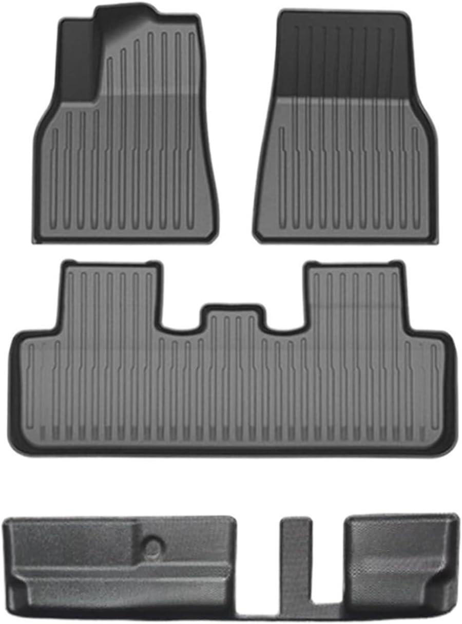 for Tesla Model Y 7 Seater and 5 Seat All Weather TPE Waterproof Slip Floor Mat Cargo Liner 2020-2023 Accessories(Y-7-Seat FL-4-LHD)