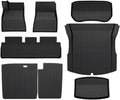 Car Floor Mats Cargo Liner Waterproof Anti-Slip Trunk Mat TPE Pads Accessories，Compatible for Tesla Model 3 2024 Highland(for Model 3 9Pcs Mats)