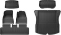 Compatible with Tesla Model 3 Highland 2024 TPE Floor Mats Cargo Liners All Weather Waterproof Trunk Mats Left Right Hand Drive(6PCS RHD)