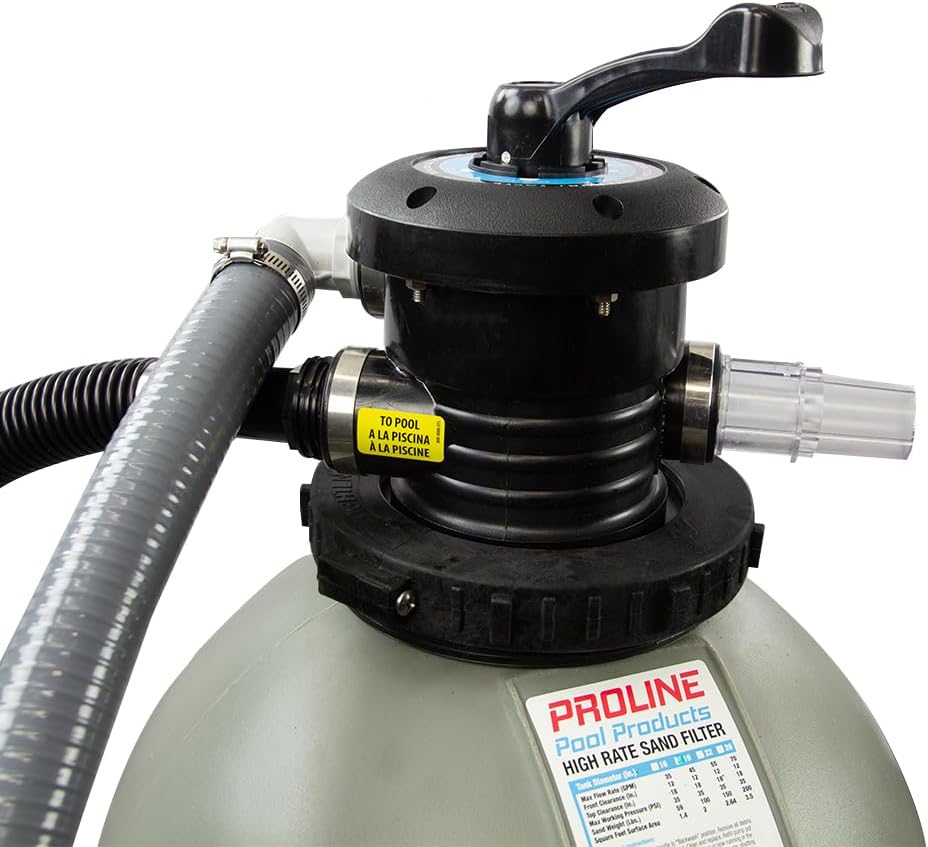 Waterway 'Proline' 19' Inch Sand Filter with Base | for Above Ground Pools Up to 21,600 Gallons | Easy to Install | Pump Not Included | Fill: 100 Pounds of Sand (Not Included)